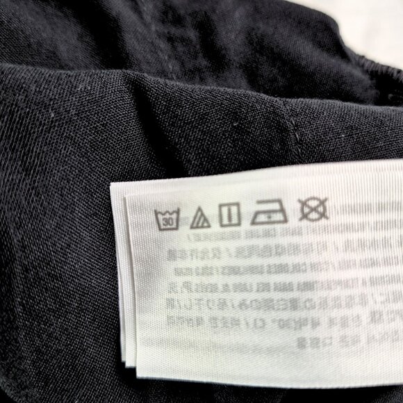 Abercrombie & Fitch Womens Shorts Med Black White Embroidery Floral Boho Linen - Picture 8 of 12